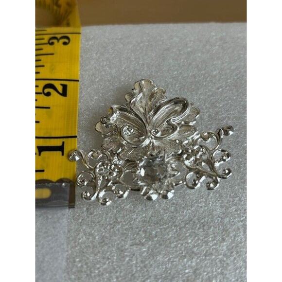 Jane 1997 Angel Of Love AOL Vintage Pin Brooch Rhinestone Silver Signed Jane - Picture 7 of 9